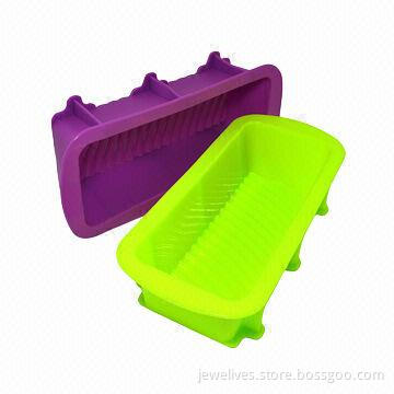 Silicone rectangle bread loaf bakeware